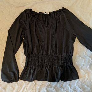 🔥🔥FAST SALE!! Black vintage top long sleeve